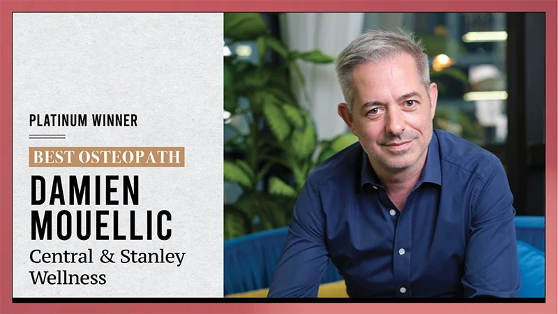 Damien Mouellic Best Osteopath 2022 Central and Stanley Wellness