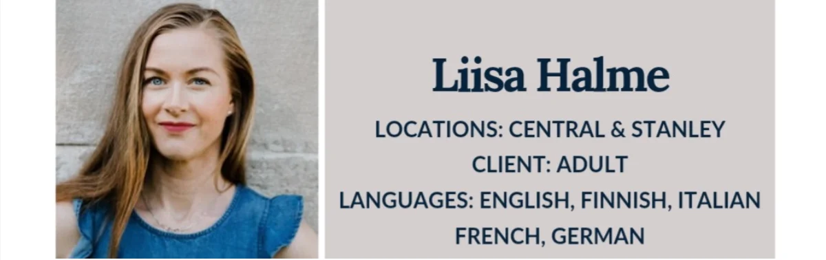 Liisa Halme Clinical Hypnotherapist and Psychotherapist Central and Stanley Wellness