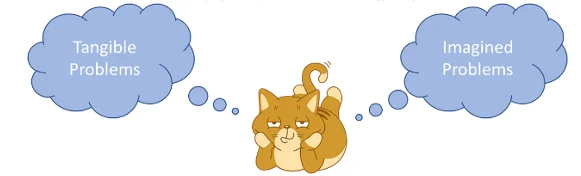 Separate tangible problems and imagined problems