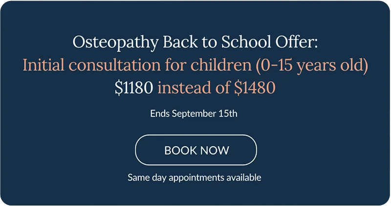 back to school offer osteopathy